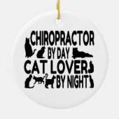 Chiropraktor Cat Lover Keramikornament (Hinten)