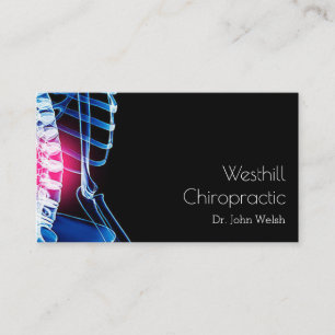 Chiropraktor Chiropractic Health Wellness Clinic Visitenkarte