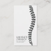 Chiropraktor Chiropractic Health Wellness Clinic Visitenkarte (Vorderseite)