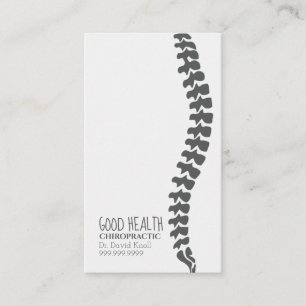 Chiropraktor Chiropractic Health Wellness Clinic Visitenkarte