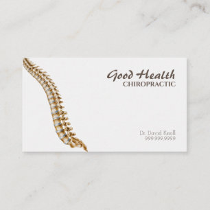 Chiropraktor Chiropractic Health Wellness Clinic Visitenkarte