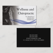 Chiropraktor Chiropractic Health Wellness Clinic Visitenkarte (Vorne/Hinten)