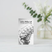 Chiropraktor Chiropractic Klinik Therapie Massage Visitenkarte (Stehend Vorderseite)