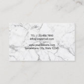 Chiropraktor-Chiropraktik-Hände u. Dorn-Marmor Visitenkarte (Rückseite)