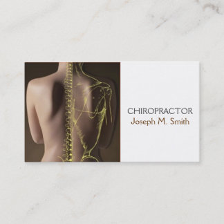 Chiropraktor, Chiropraktik, Krankenversicherungska Visitenkarte