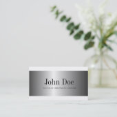 Chiropraktor-Chiropraktik-Medizin-Silber Visitenkarte (Stehend Vorderseite)