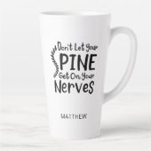 Chiropraktor Coworker Lasse keine Wirbelsäule auf Milchtasse (Rechts)