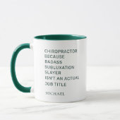 Chiropraktor durch Subluxation Slayer Custom Tasse (Links)