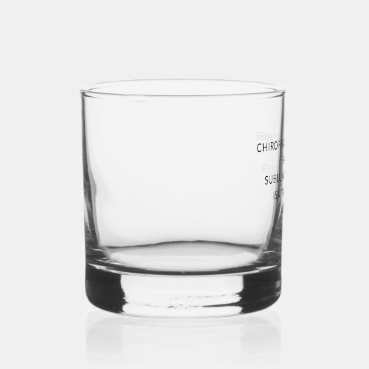 Chiropraktor durch Subluxation Slayer Custom Whiskyglas (Rechts)