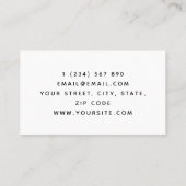 Chiropraktor Elegante Klassische Klassische Spine Visitenkarte (Rückseite)