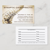Chiropraktor-Ernennungskarten Terminkarte (Vorne/Hinten)