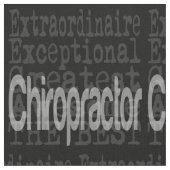 Chiropraktor Extraordinaire Stoff (Nahaufnahme)