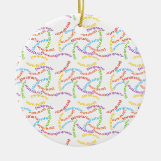 Chiropraktor, farbenfrohe Aufnahme Sherpa Blanket Keramik Ornament