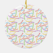 Chiropraktor, farbenfrohe Aufnahme Sherpa Blanket Keramik Ornament (Hinten)