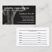 Chiropraktor-Foto-Verabredungs-Karten Terminkarte (Vorne/Hinten)