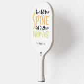 Chiropraktor Gag Spine auf Nerven Pickleball Schläger (Links)