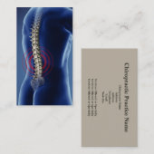 Chiropraktor-Geschäft Card2 Visitenkarte (Vorne/Hinten)