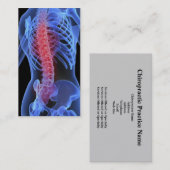 Chiropraktor-Geschäft Card3 Visitenkarte (Vorne/Hinten)