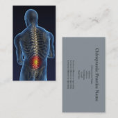 Chiropraktor-Geschäft Card4 Visitenkarte (Vorne/Hinten)