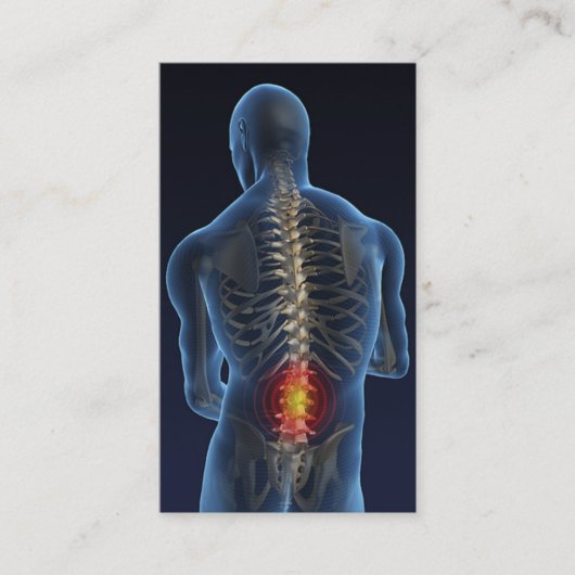 Chiropraktor-Geschäft Card4 Visitenkarte (Vorderseite)