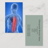 Chiropraktor-Geschäft Card5 Visitenkarte (Vorne/Hinten)