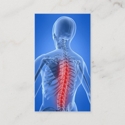 Chiropraktor-Geschäft Card5 Visitenkarte (Vorderseite)