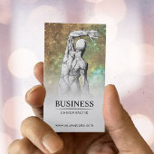 Chiropraktor Glam Glitzer Anatomie Chiropraktik Visitenkarte