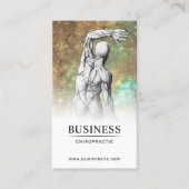 Chiropraktor Glam Glitzer Anatomie Chiropraktik Visitenkarte (Vorderseite)