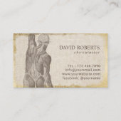 Chiropraktor Gold Grunge Frame Termin (Vorderseite)