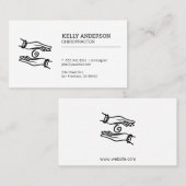 Chiropraktor | Hände heilen Visitenkarte (Vorne/Hinten)