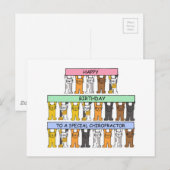 Chiropraktor Happy Birthday Postkarte (Vorne/Hinten)