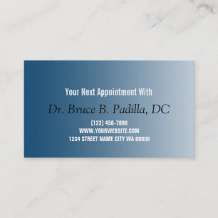 Chiropraktor Health Applets Card Terminkarte
