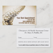 Chiropraktor Health Applets Card Terminkarte (Vorne/Hinten)