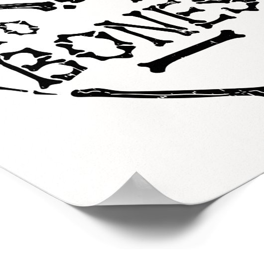 Chiropraktor I Liebe meine Patienten an die Knoche Poster (Ecke)