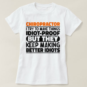 Chiropraktor Ich versuche Dinge zu machen Lustige T-Shirt