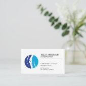 Chiropraktor | Knie Bone Business Card Visitenkarte (Stehend Vorderseite)