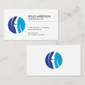 Chiropraktor | Knie Bone Business Card Visitenkarte (Vorne/Hinten)
