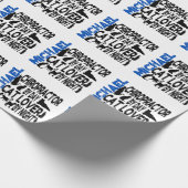 Chiropraktor-Lieben Katzen Geschenkpapier (Ecke)