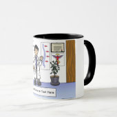 Chiropraktor - Männlicher Cartoon von Printed Perf Tasse (VorderseiteRechts)