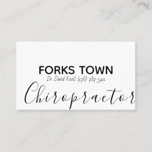 Chiropraktor Massage Gesundheitsmediziner Therapeu Visitenkarte