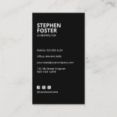 Chiropraktor Massage Therapeut Wirbelsäule Adjust Visitenkarte (Rückseite)