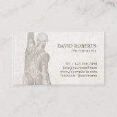 Chiropraktor Massage Therapie Schlichte Ernennung Terminkarte (Vorderseite)