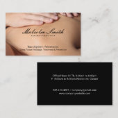 Chiropraktor | Massage Visitenkarte (Vorne/Hinten)