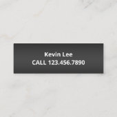 Chiropraktor Mini Visitenkarte (Rückseite)