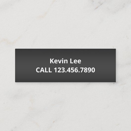 Chiropraktor Mini Visitenkarte (Rückseite)