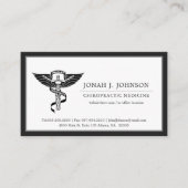 Chiropraktor | Minimalistische schwarze Grenze Visitenkarte (Vorderseite)