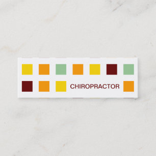 CHIROPRAKTOR (Mod-Quadrate) Mini Visitenkarte