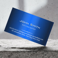 Chiropraktor Moderne Navy Blue Imitats Metallic