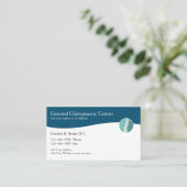 Chiropraktor Moderne Spinale Embleme Visitenkarten Visitenkarte (Stehend Vorderseite)