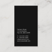 Chiropraktor-moderne Zickzack Streifen Visitenkarte (Rückseite)